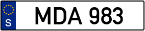 Trailer License Plate